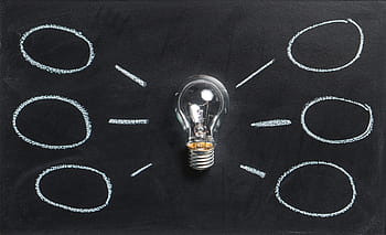 clear, light bulb, black, chalkboard, mindmap, brainstorm, idea, innovation, imagination, inspiration, lightbulb