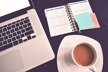 kavárna pracovní prostor, kavárna, pracovního prostoru, deník, lavice, inspirací, macbook, podnikání, laptop, pohár, počítač