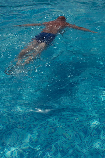 verano, agua, vacaciones, piscina, natación, agua azul, azul, rasgado