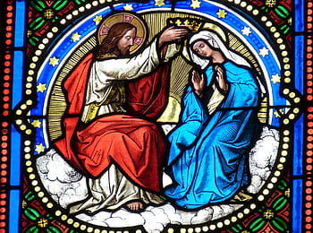 jesus christ, virgin, mary wall decor, church, window, church window, stained glass, stained glass window, maria, jesus, christ