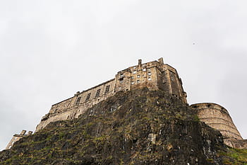 hnědý, beton, sál, Skalní formace, šedá, zeď, hrad, budova, architektura, kameny, skály