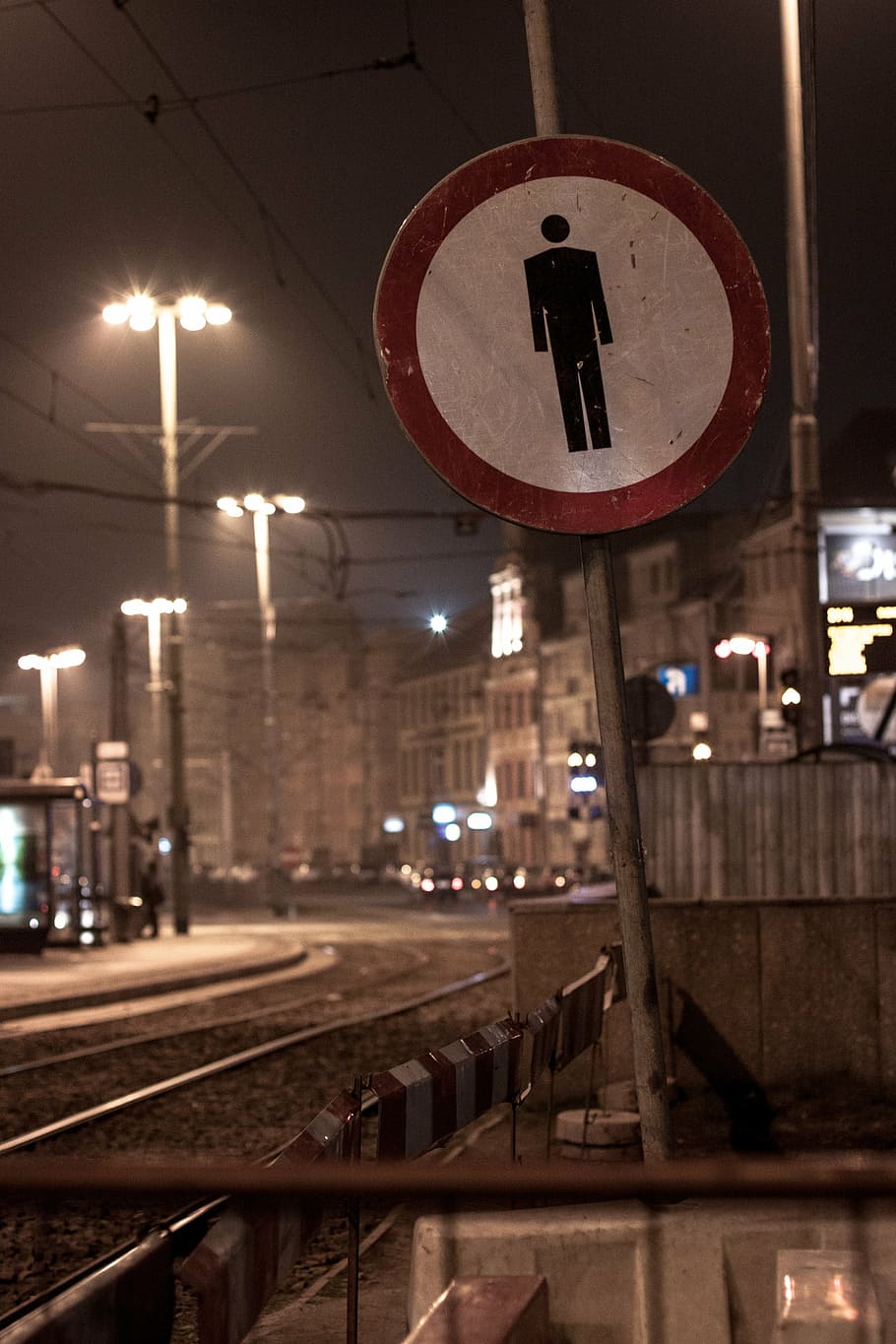 road sign, pedestrians, prohibition, sign, road, traffic, warning, walking, symbol, danger, safety