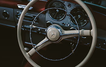 uzavřená fotografie, šedá, mercedes-benz volant, auto, cestovat, přeprava, vozidlo, volant, benz, řízení, Řidič