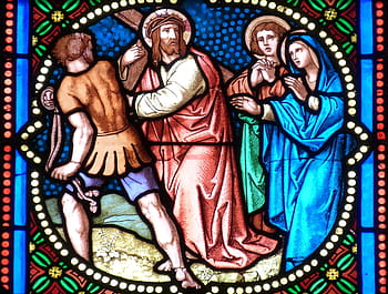 kirke, vindue, kirke vindue, farvede glas, glasmosaik, Kristendom, tro, jesus, kristen, Kristus, historisk