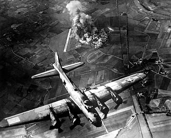 8th, air, force, boeing, b-17, flying, fortress, bombing, raid, factory, American