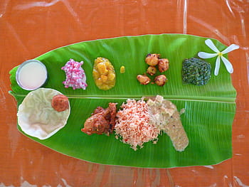 banana leaf thali, Eat, Meal, Banana Leaf, Indian Cuisine, rice, south india, food and drink, healthy eating, seafood, food