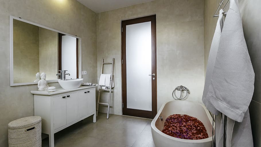 krytý, bali, vila, dekorativní, cestovat, svatební cesta, tropický, hotel, Asie, relaxovat, Dovolená