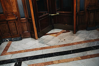 vintage, tua, kayu, pintu, pintu masuk, Indah, Barcelona, ​​Spanyol