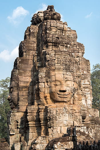 angkor wat, chrámu bayon, starověké, chrám, siem reap, Kambodža, Buddha, náboženství, kámen