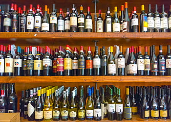 láhev na víno hodně, víno, láhev, alkohol, police, dřevo, sklep, lahví, vína
