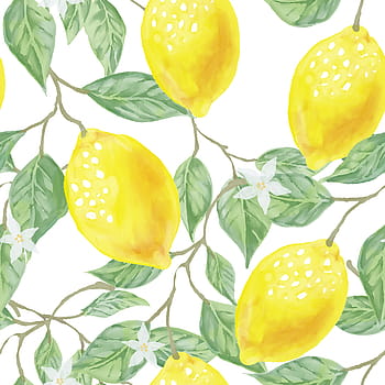 illustration, lemon fruits, textile, fabric, leaf, green, yellow, lemon, fruit, seamless, background
