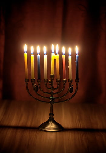 lighted, taper, candles, candlelabra, hanukkah, judaism, candlestick, israel, religion, history, jews