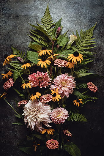 fiore, preparativi, tavolo, mazzo, colorato, fresco, rustico, floreale, festivo, estate, fioritura