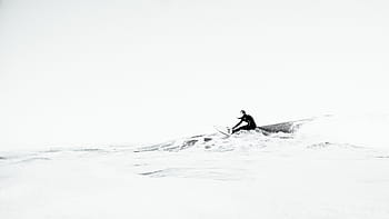 člověk surfování, vodní vlny, ve stupních šedi, fotografie, oceánů, vlna, moře, oceán, voda, vln, Příroda