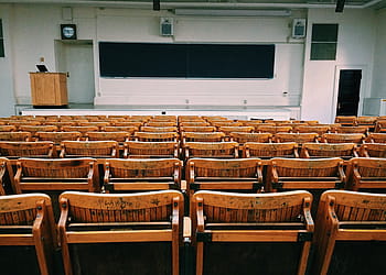 brown lectern, classroom, lecture hall, college, education, university, school