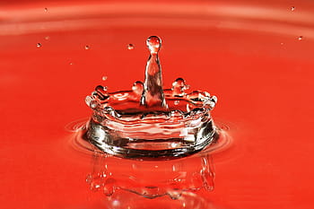 výstřel, kapka vody splash, Červené, Pozadí, detailní, kapka vody, splash, rozličný, abstraktní, pokles, stříkající