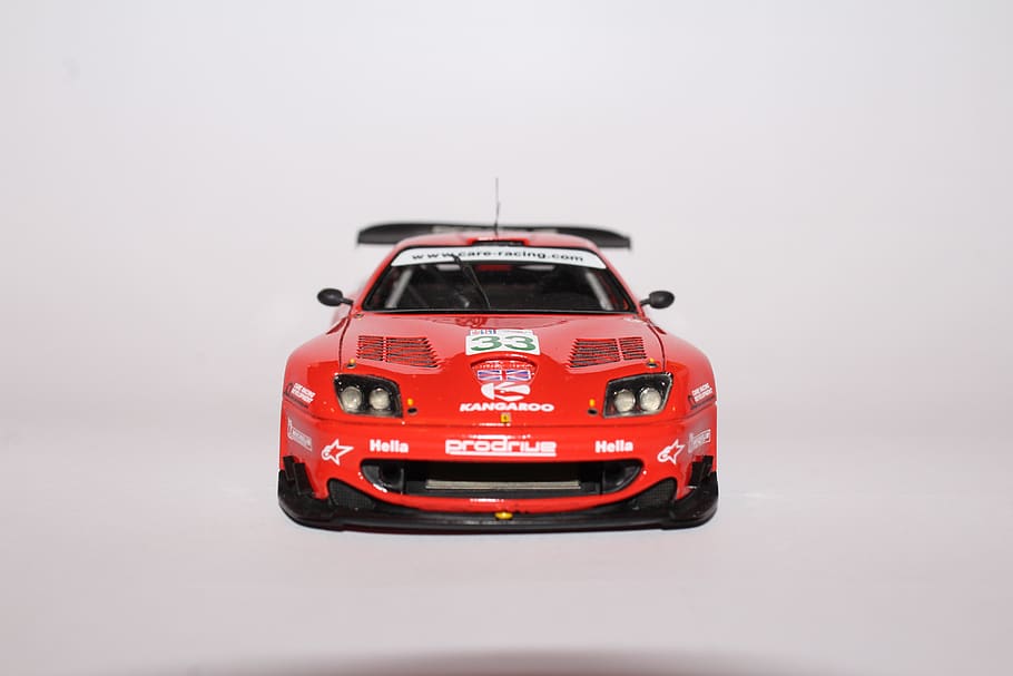 ferrari, auto, modely, modely v malém měřítku, f360 gt, lemans, Červené, závody, Rychlost, sport