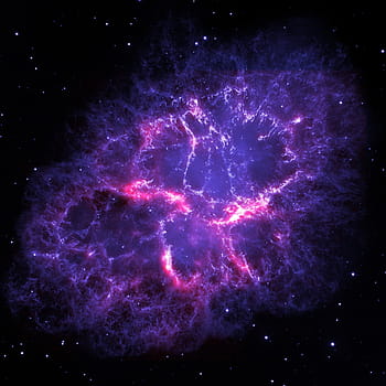 purple galaxy, crab nebula, space, m1, ngc 1952, taurus a, glow, universe, cosmos, colorful, supernova remnant
