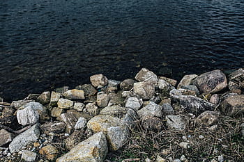 caminar, mar, junto al mar, agua, lago, bote, musgo, roca - Objeto, naturaleza, piedra - Objeto, Nadie