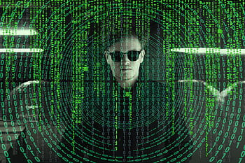 muž, nošení, Černá, šaty košile, digitální, tapeta na zeď, matrice, sdělení, software, ks, virus