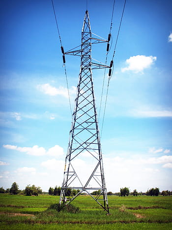 Napájení, elektřina, řádek, stožár, západ slunce, mřížka, drát, elektrické vedení, síť, věž, ocel