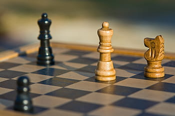 dva, Černá, hnědý, šachové figurky, šachy, postava, hra, hrát si, prkno, šachovnice, strategie