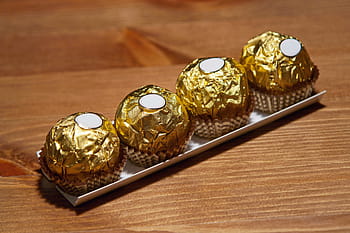 négy, bonbon, fa, felület, Choco, csokoládé, élelmiszer, édes, Arany, desszert, tej
