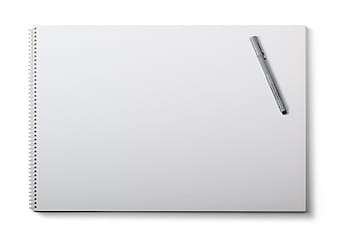 white, sketch pad, silver pen, top, drawing pad, white background, pen, blank, pad, business, paper