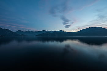 su kütlesi, panorama, Fotoğraf, dağlar, yakın, nehir, göl, Su, mavi, gökyüzü, bulutlar