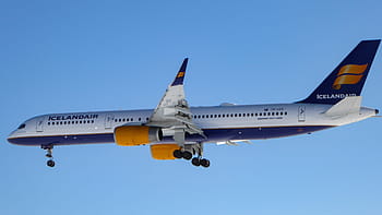 blu, bianca, icelandair airbus, Icelandair, aviazione, boeing, 757, Jet, Boeing, 757, aereo, viaggio
