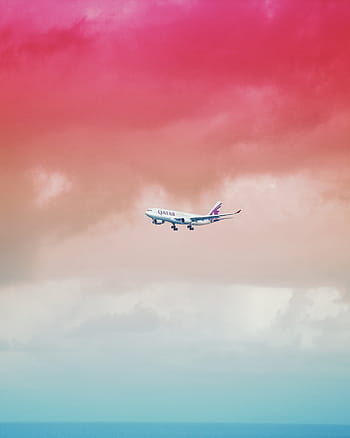 бял, самолет, тяло, вода, пътуване, приключение, ваканция, транспорт, превозно средство, облаци, небе