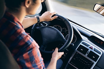 people, man, guy, dashboard, steering wheel, drive, car, travel, road, trip, transportation
