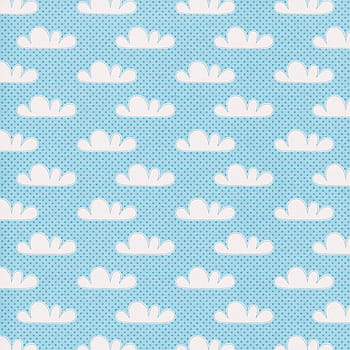 blue, white, textile, background, clouds, backgrounds, pattern, vector, illustration, seamless, abstract