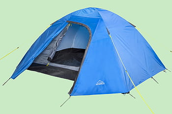 tente dôme bleu, tente, sport, loisir, camping, de plein air, bleu, vert, actif, en bonne santé, dans le