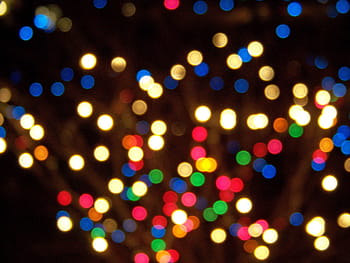 multicolored bokeh lights, yellow, green, red lights, christmas, lights, focus, xmas, holiday, decoration, season, celebration