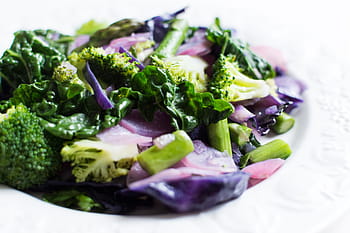 sauteed spring, seasonal, vegetables, Sauteed, spring, colorful, green, healthy, kale, paleo, white background