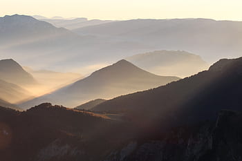 Ανατολή ηλίου, βουνό, ορεινός, κοιλάδα, τοπίο, φύση, ταξίδι, ΕΞΩΤΕΡΙΚΟΥ ΧΩΡΟΥ, λόφος, κορυφή, ουρανός