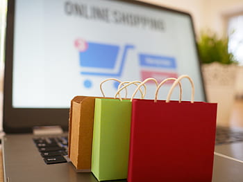 Online nakupování, nakupování, online, prodejna, laptop, Internet, e komerce, kreditní karta, nákupní košík, kredit, Prodej