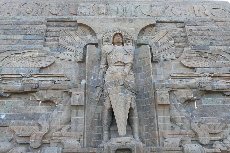 Lipsko, völkerschlachtdenkmal, památník, architektura, Německo, mezník, impozantní, monumentální, Pohled, historicky, Napoleon