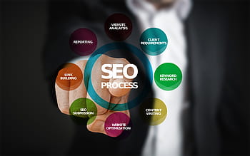 processo seo, digital, papel de parede, seo, otimização, otimização de mecanismos de busca, processo, empresário, terno, dedo, toque
