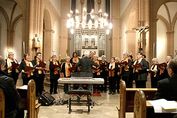 altar, church, choir, organ, music, engers, concert, rheinland, visitors, christian, church room