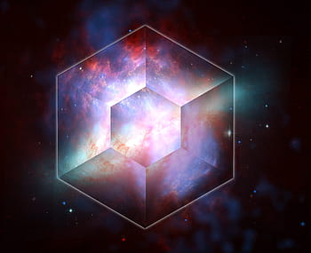 hexagon nebula illustration, hexagon, nebula, illustration, cigar galaxy, big dipper, big bar, galaxy, fog, kosmus, universe