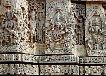 belur, halebeedu, hoysala sculpture, old temple, statue, hinduism, heritage, travel, goddess, monument, idol