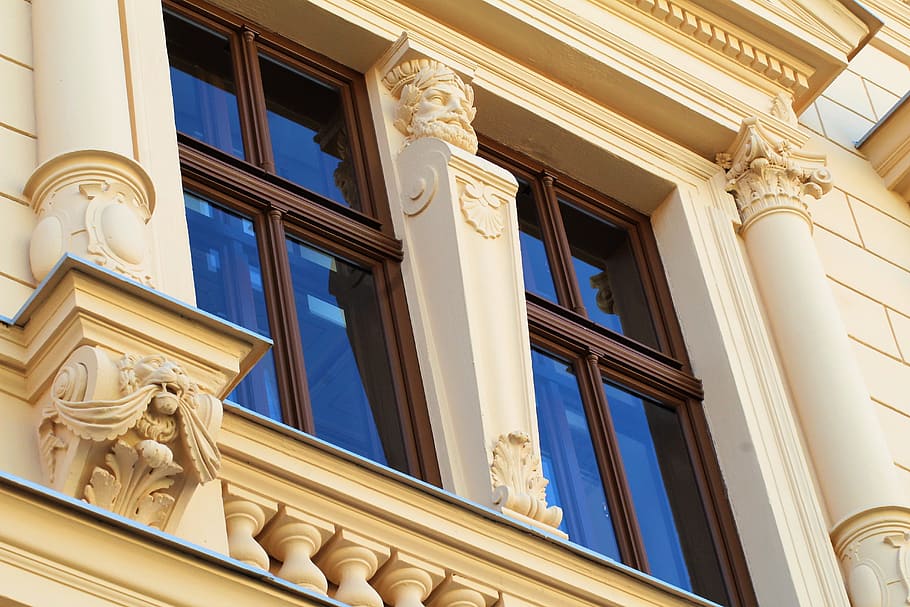 building, old building, architecture, old, facade, stucco, window, beautiful day, view, stuckfassde, facade stucco