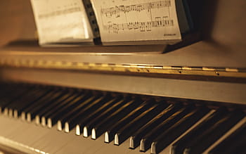 vicino, grigio, bianca, verticale, pianoforte, tastiera, strumento, musica, nero, gli appunti, classico