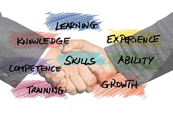 learning text, skills, can, startup, start up, foundation, business, hand, leave, presentation, competence