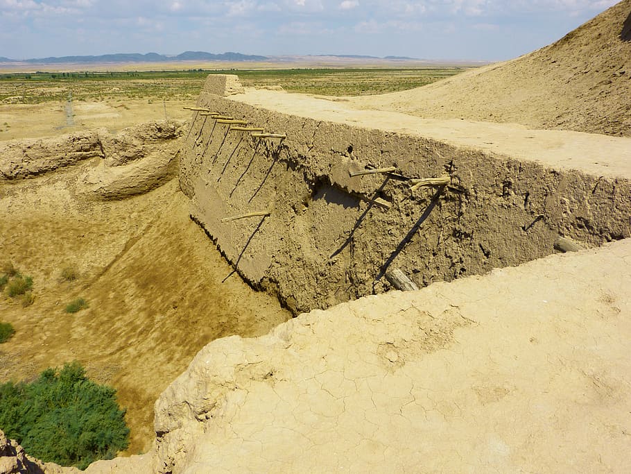 tamanna kala, benteng, tua, gurun, bukhara, uzbekistan