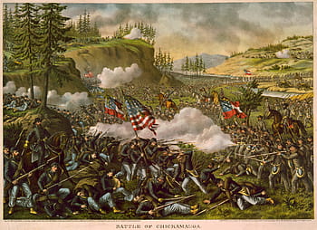 battle, chickamauga, american, civil, war, Battle of Chickamauga, American Civil War, combat, photos, illustrative, public domain
