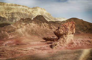 timna park, Izrael, arava, přirozený zázrak, kontrast, skalní útvary, poušť, negev, Červené, pískovec, geologické útvary
