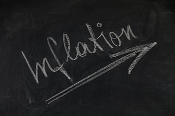 inflation håndskrevet tekst, bestyrelse, tavle, økonomi, inflation, penge, finansielle verden, finansiere, recession, forretning, kapital